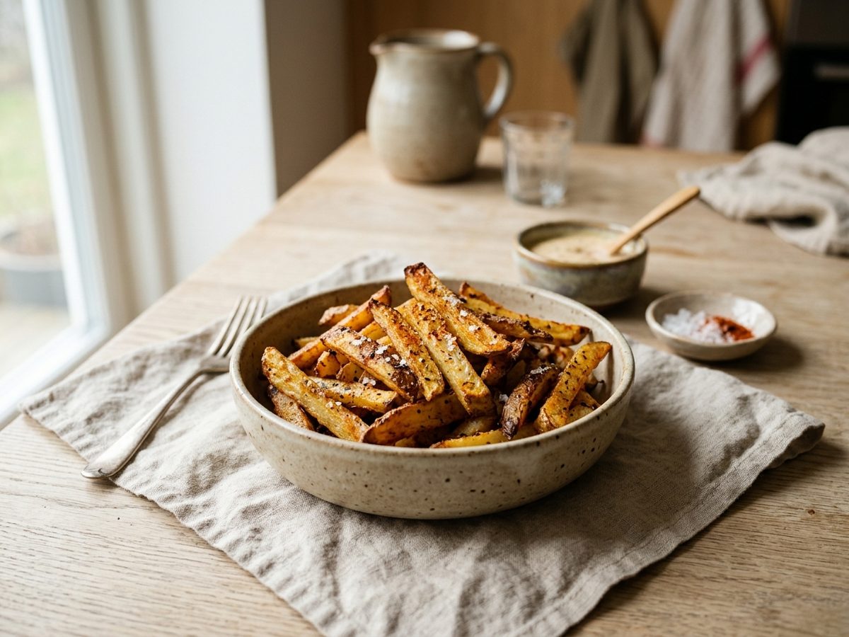 Hjemmelavede pommes frites i airfryer