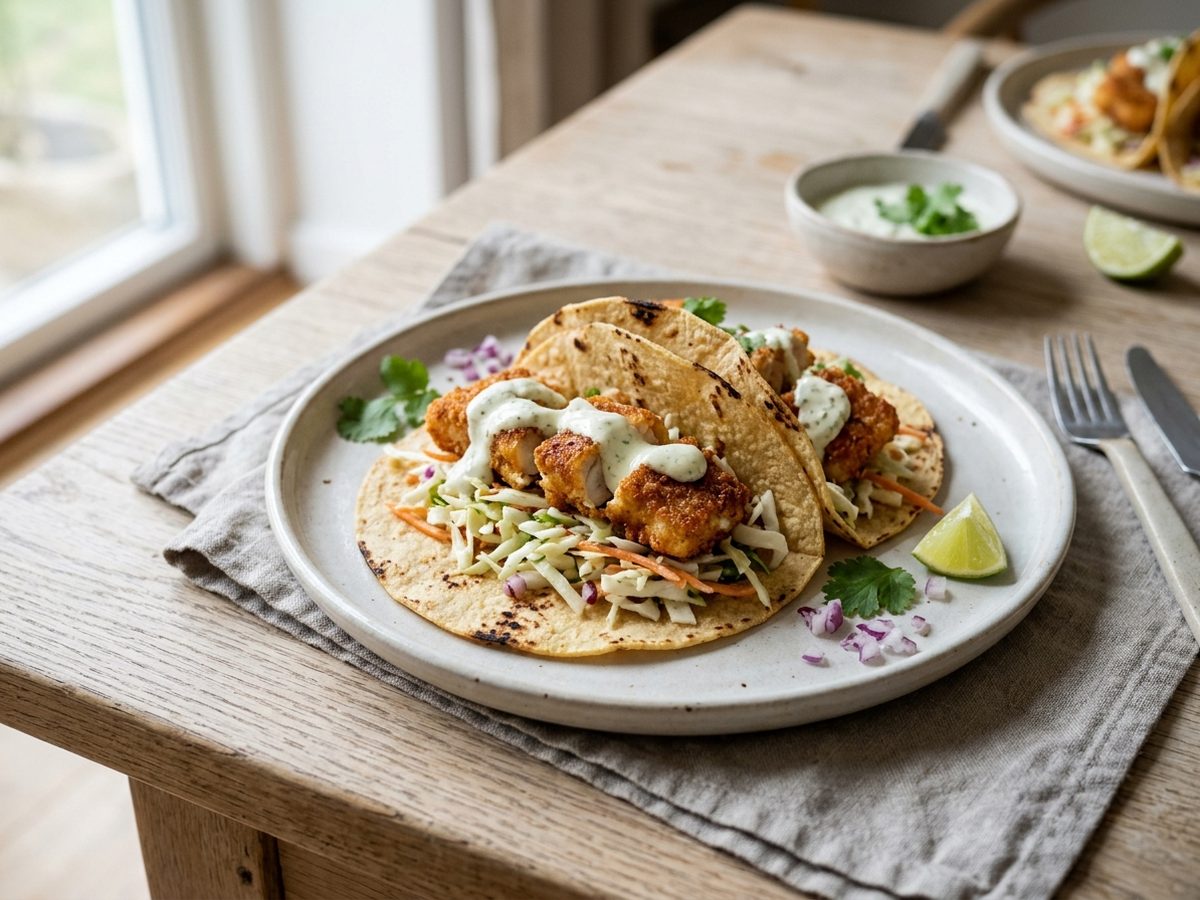 Fisketacos med kålsalat