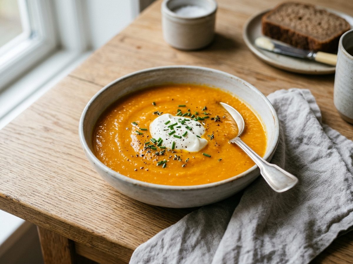 Gulerodssuppe med ingefær