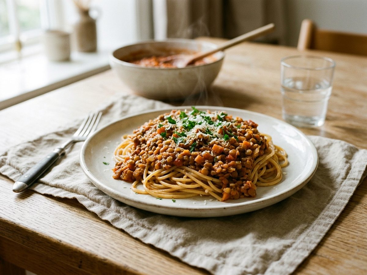 Billig linsebolognese