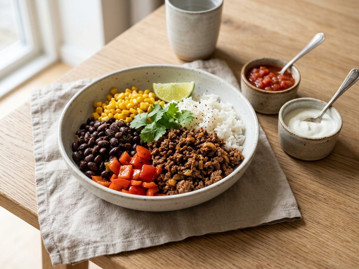 Mealprep burrito bowls