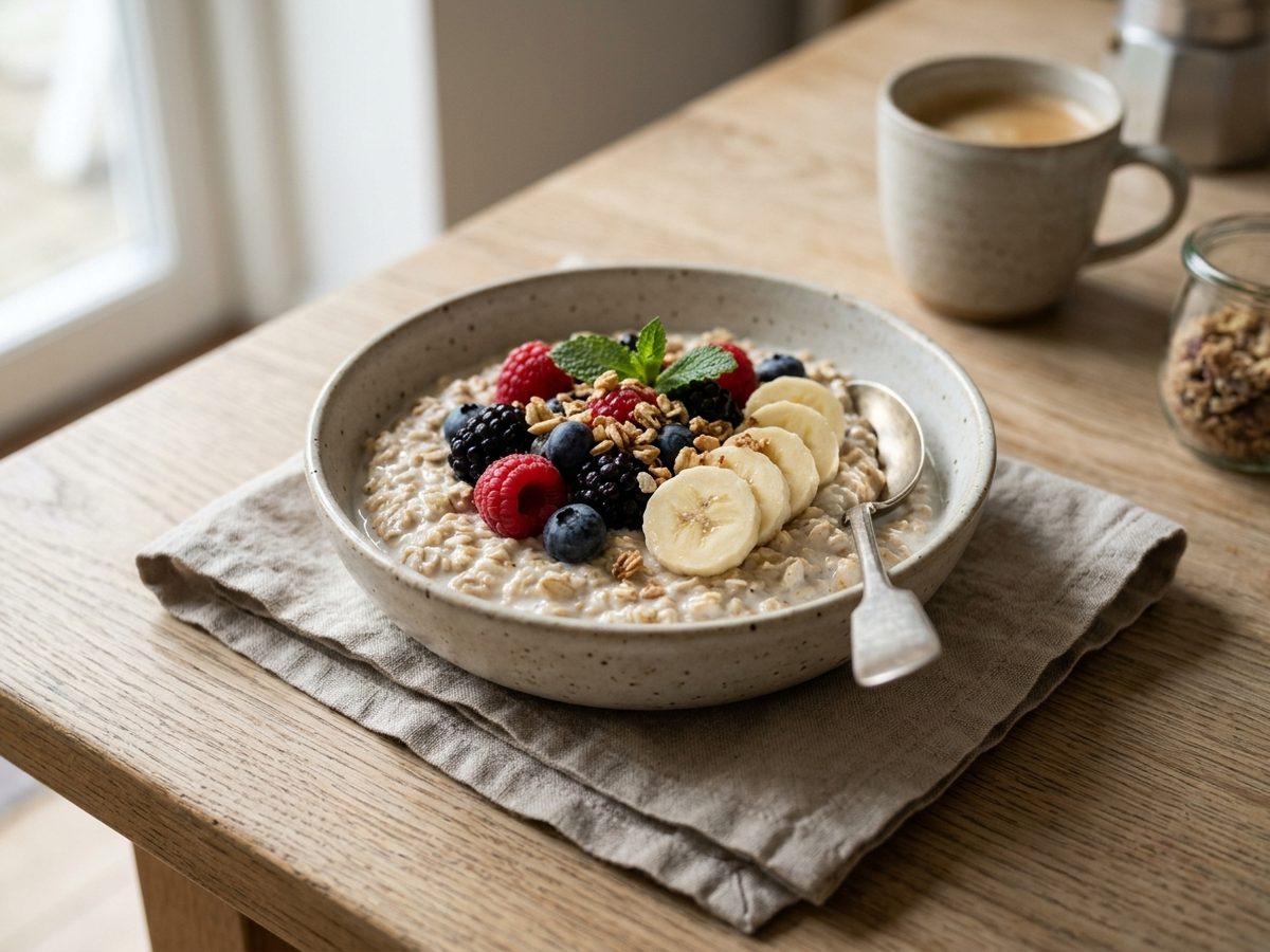 Overnight oats med bær