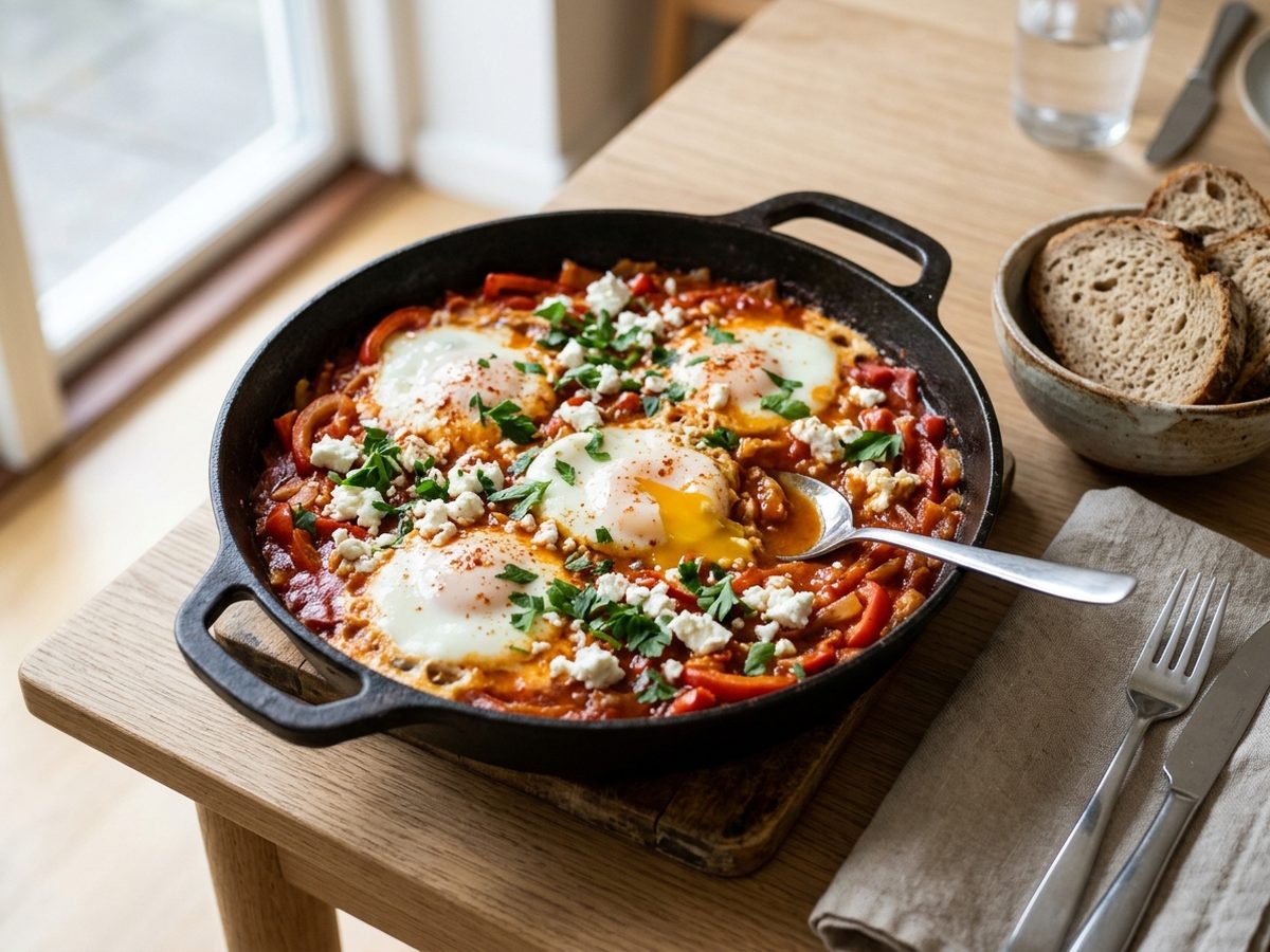 Shakshuka med brød