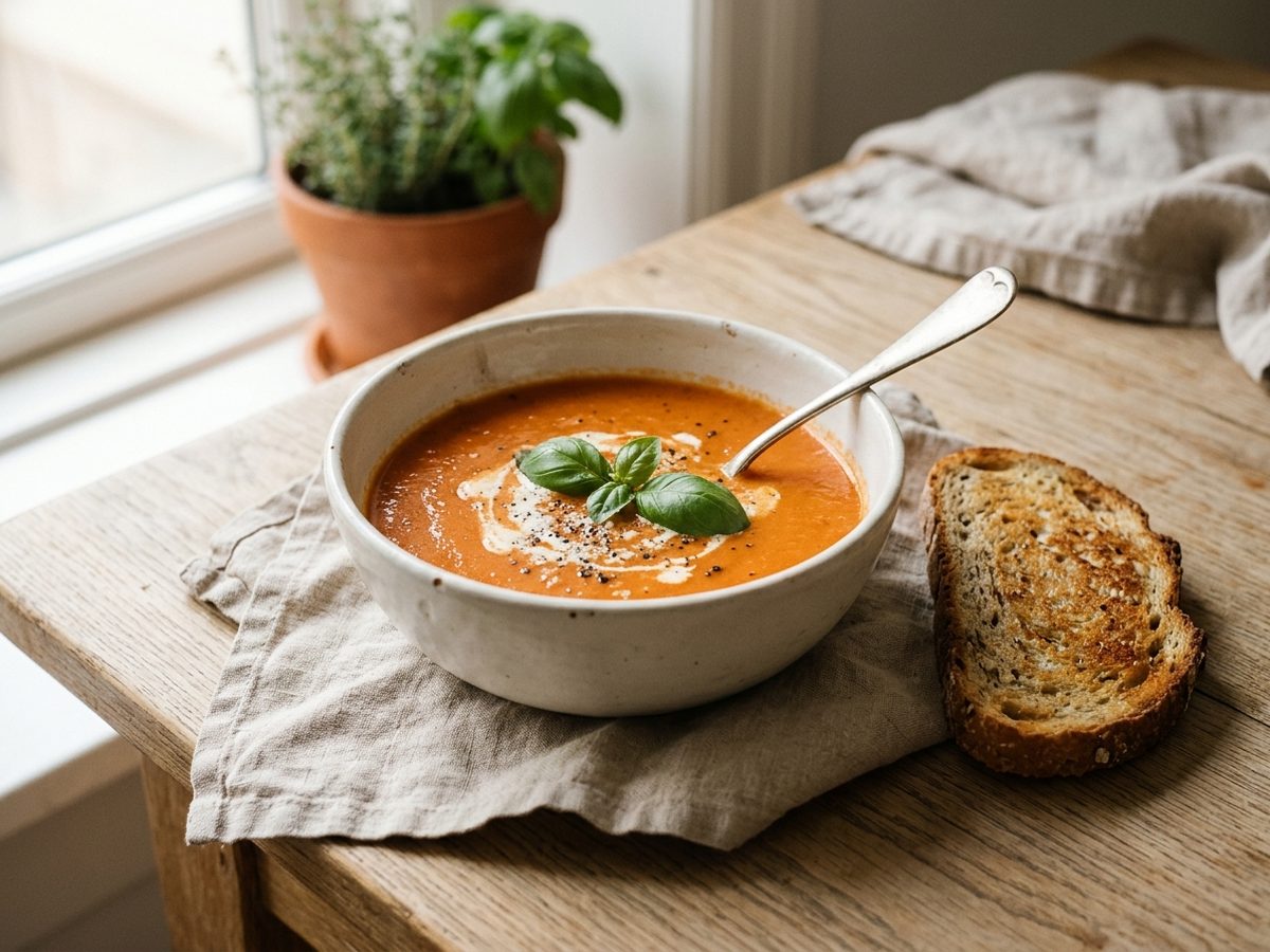Hjemmelavet tomatsuppe